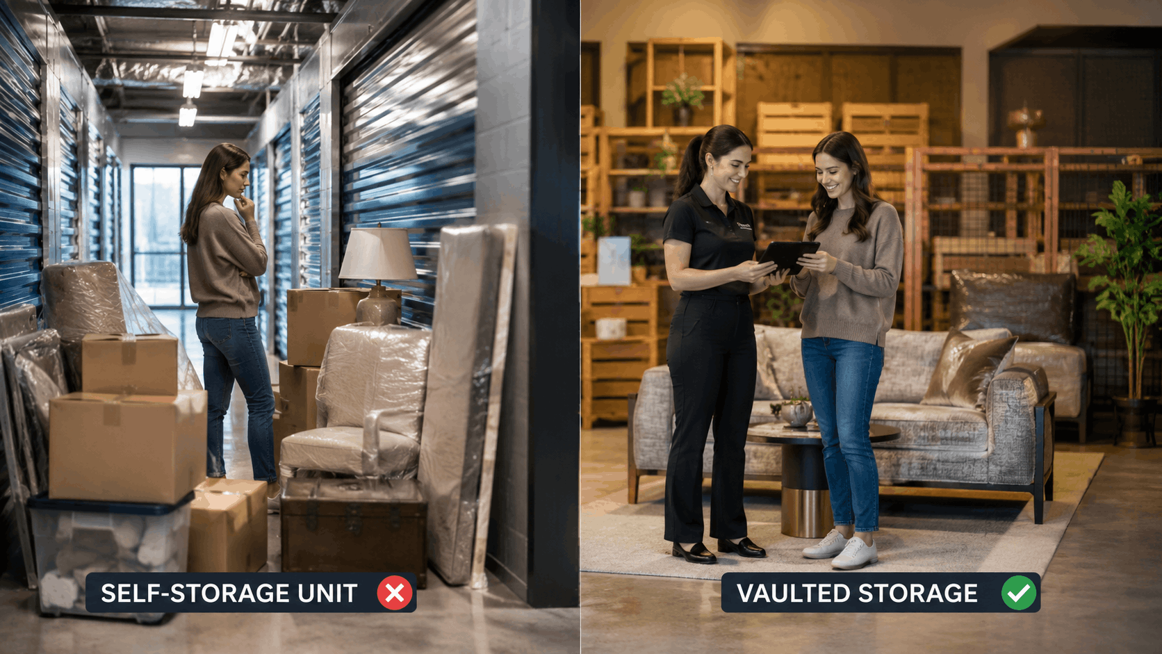 Comparison of self-storage unit versus vaulted storage options in Los Angeles