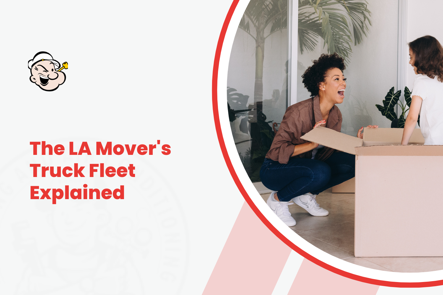 Two women excitedly unpacking cardboard moving boxes in a bright modern home
