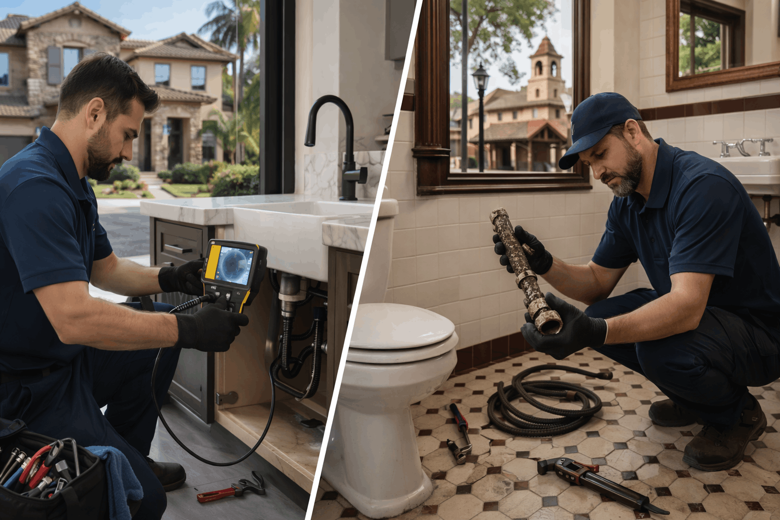 White Glove Plumbing - Tustin Ranch Plumbing vs Old Town Tustin Plumbing in Santa Ana