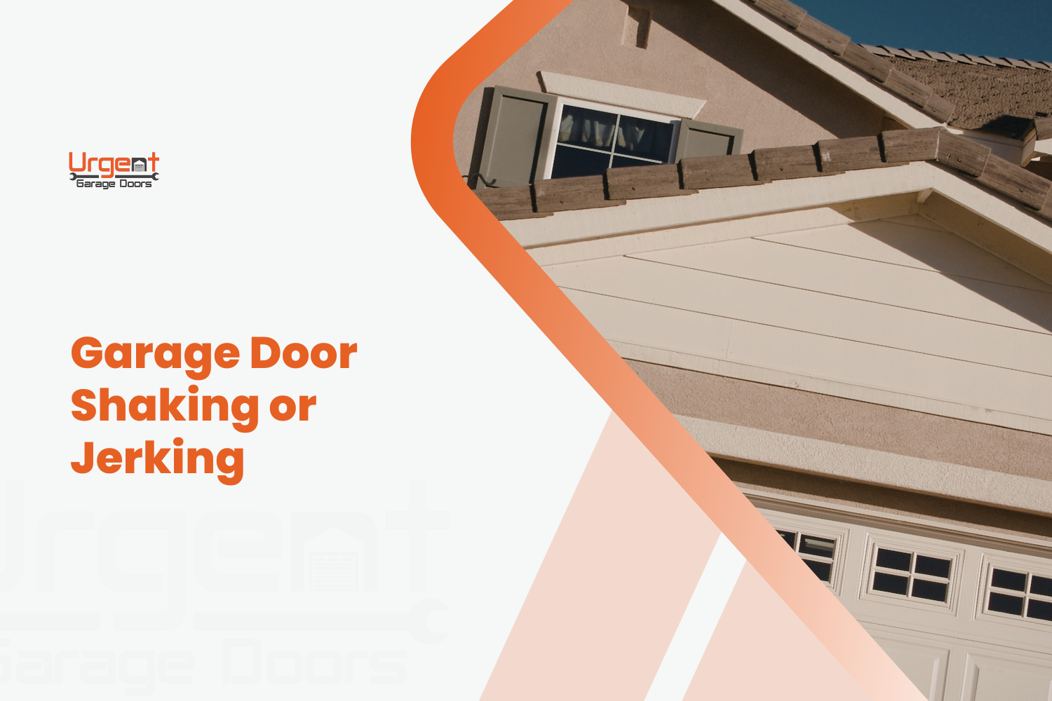 Garage Door Shaking or Jerking in Irvine: Rollers vs Tracks vs Springs