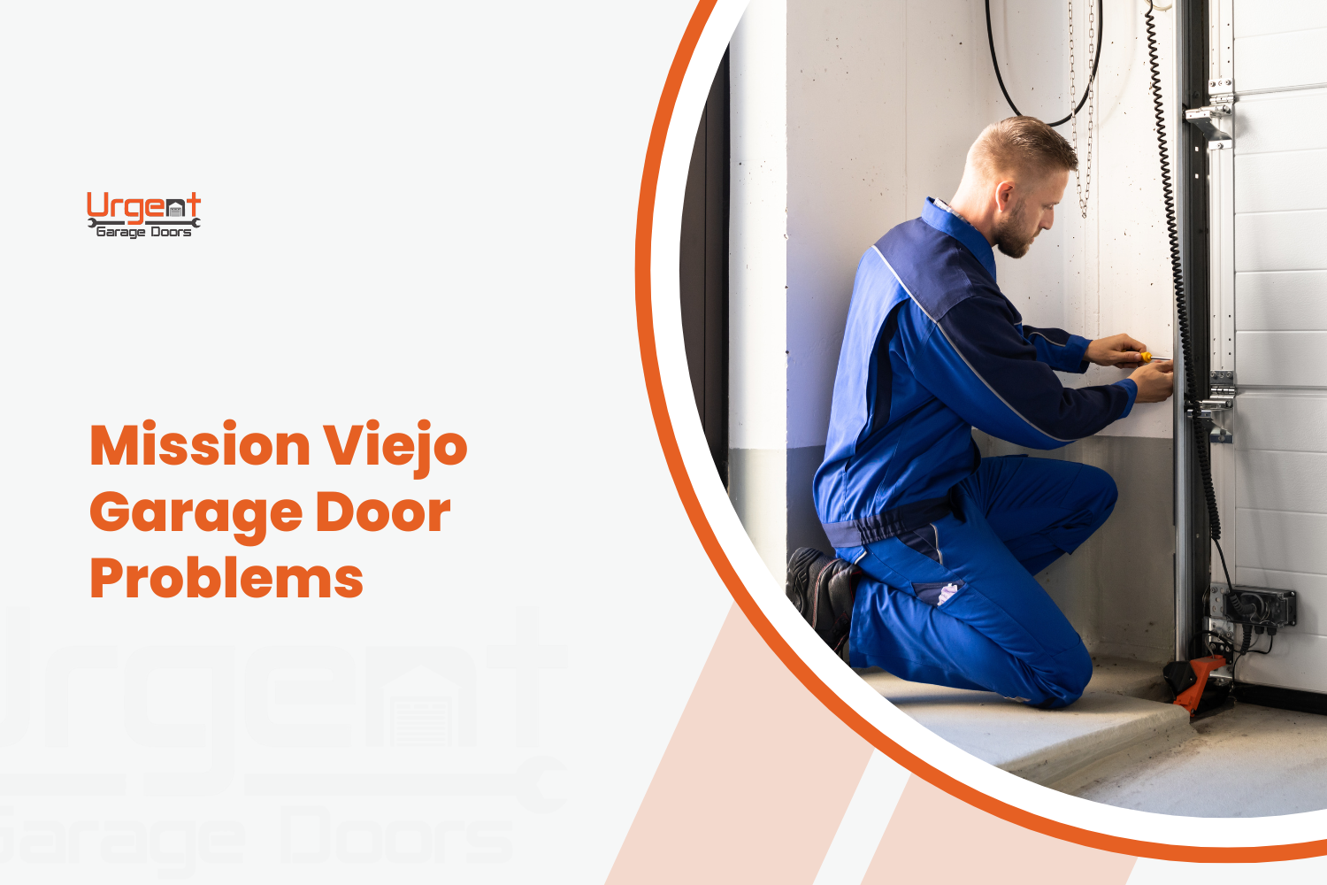 Mission Viejo Garage Door Problems: Settling Foundations and Track Misalignment